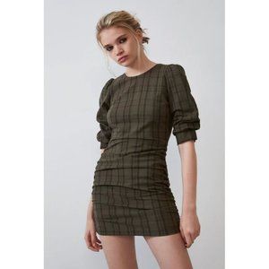 NWT Zara Plaid Dress XS